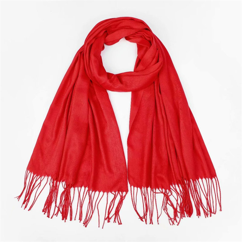 165g solid color narrow large twill scarf GT5-WJ01