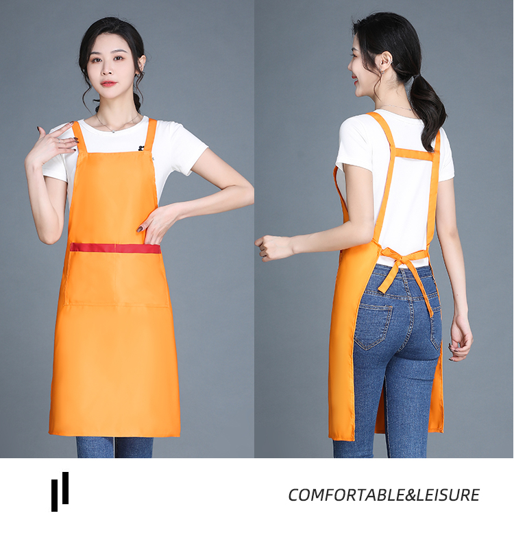 Thickened imitation wool double shoulder strap apron HD1-H588