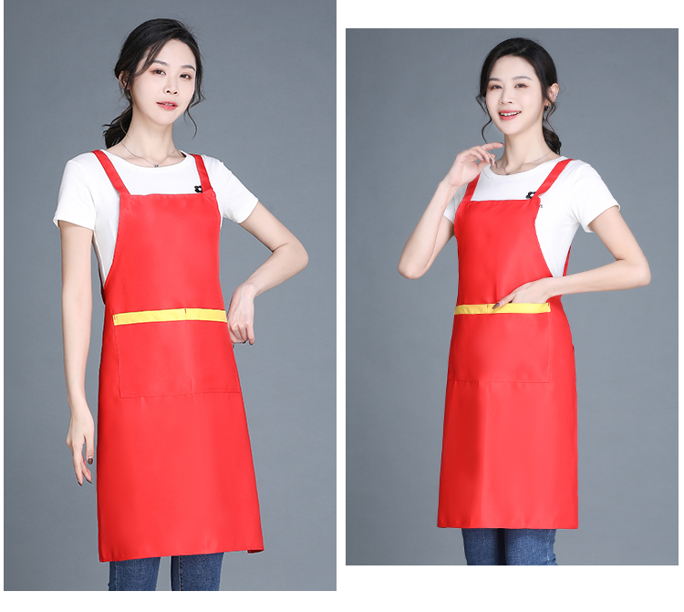 Thickened imitation wool double shoulder strap apron HD1-H588