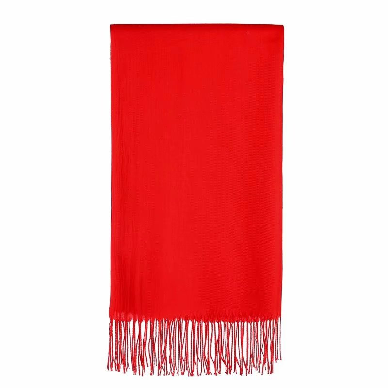 165g solid color narrow large twill scarf GT5-WJ01