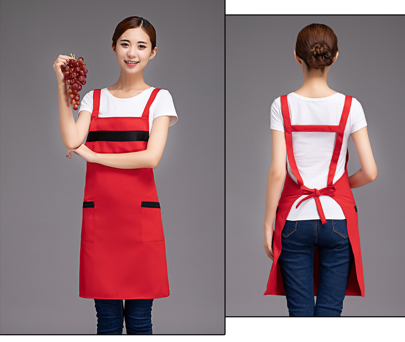 Three straps shoulder apron H10-1026