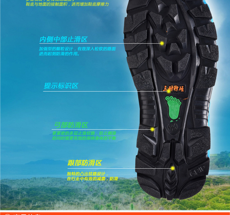 Lightweight, protective, non-slip and wear-resistant L12-321 labor shoes