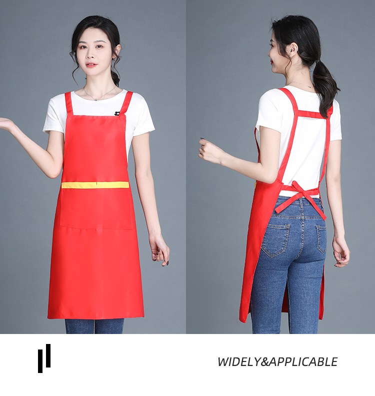 Thickened imitation wool double shoulder strap apron HD1-H588