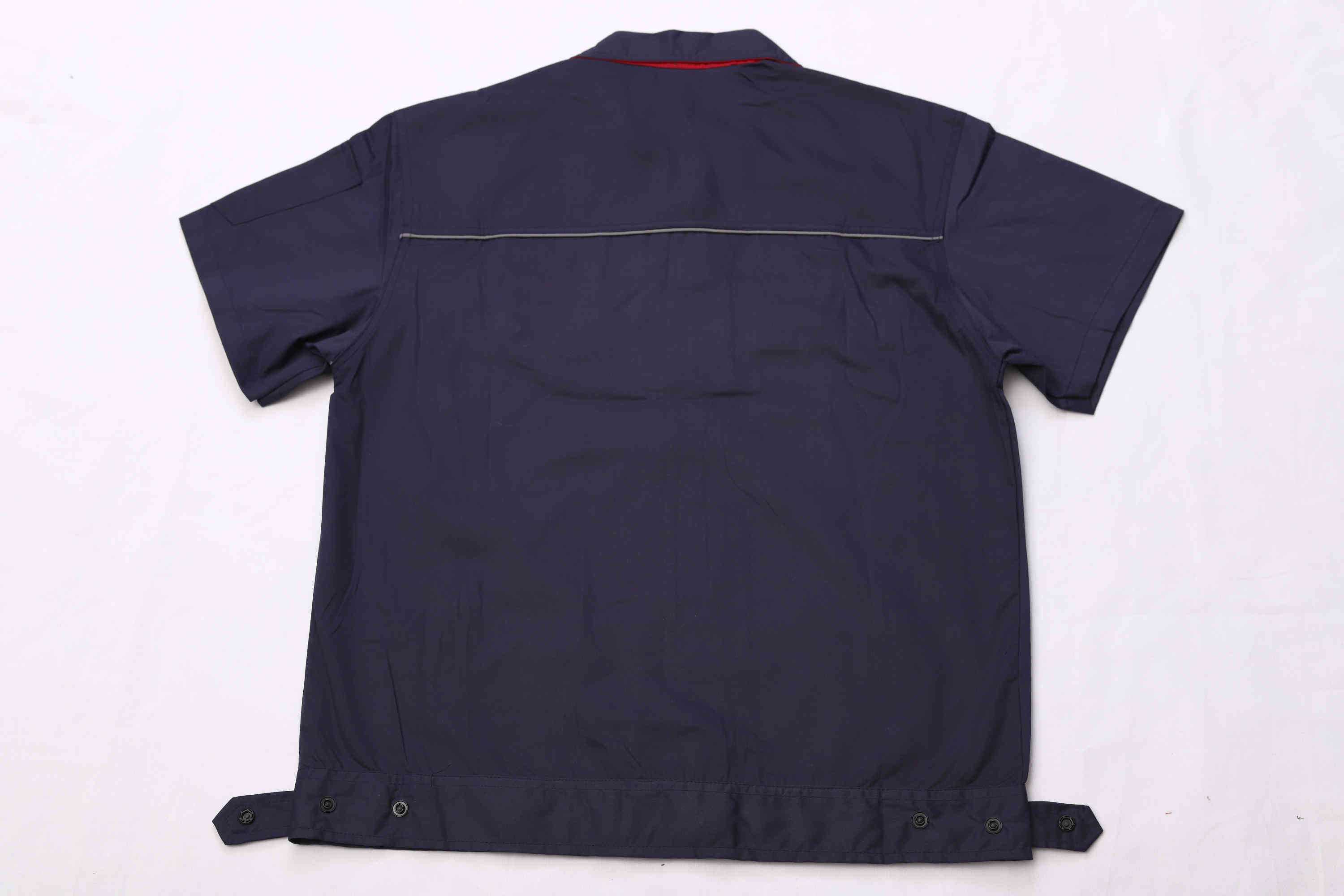 Full process polyester cotton fine twill short-sleeved workwear short-sleeved suit Z23-6612