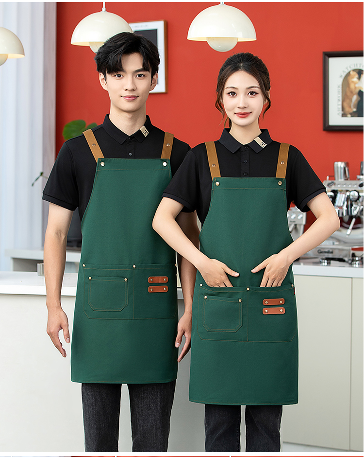 H color canvas adjustable waterproof apron HD1-2405