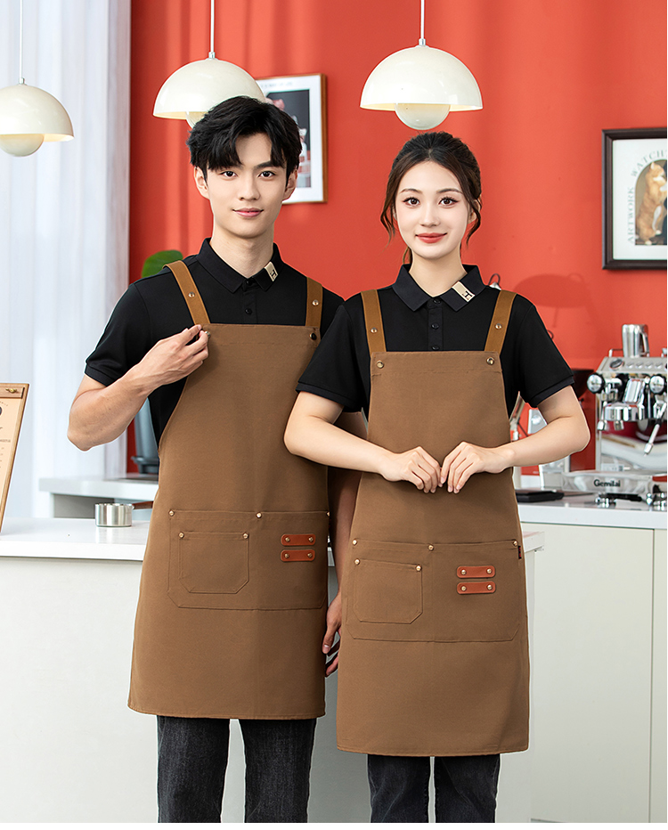 H color canvas adjustable waterproof apron HD1-2405