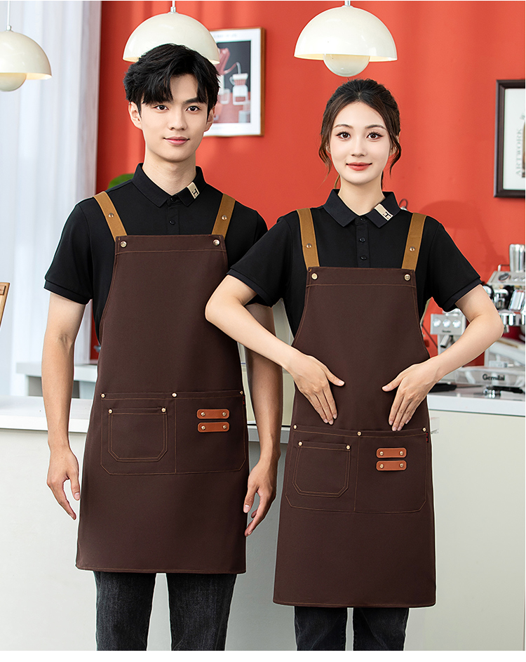 H color canvas adjustable waterproof apron HD1-2405