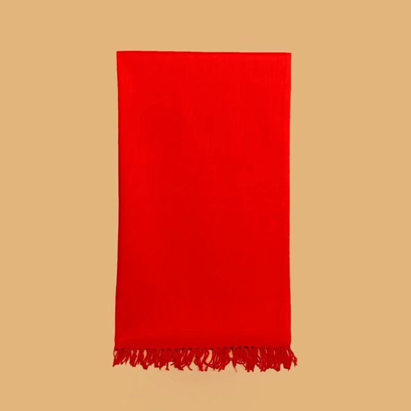 165g solid color narrow large twill scarf GT5-WJ01