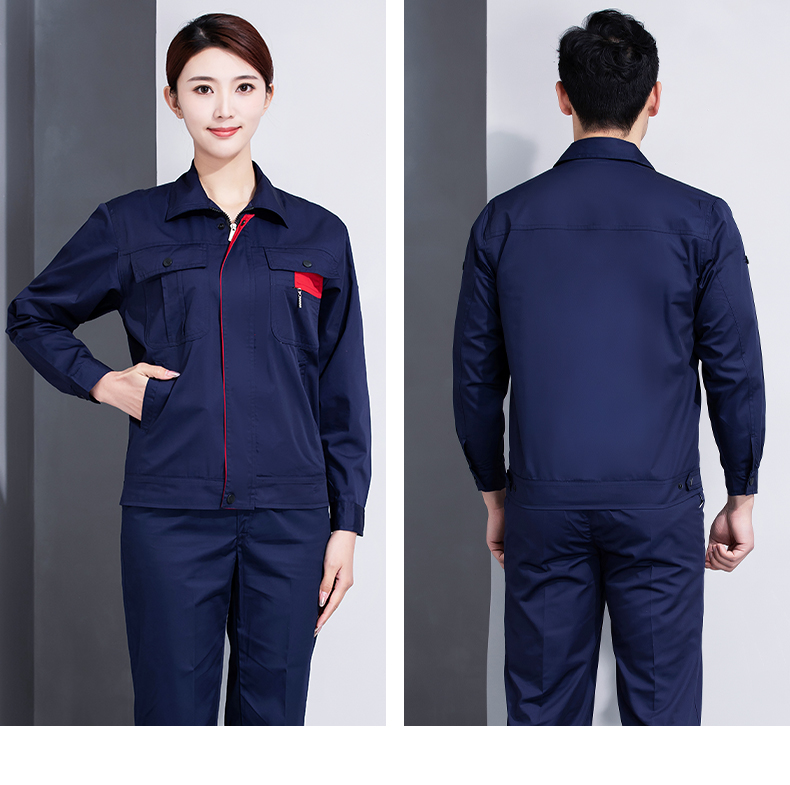 Polyester cotton full process work clothes long sleeve top H30-H056