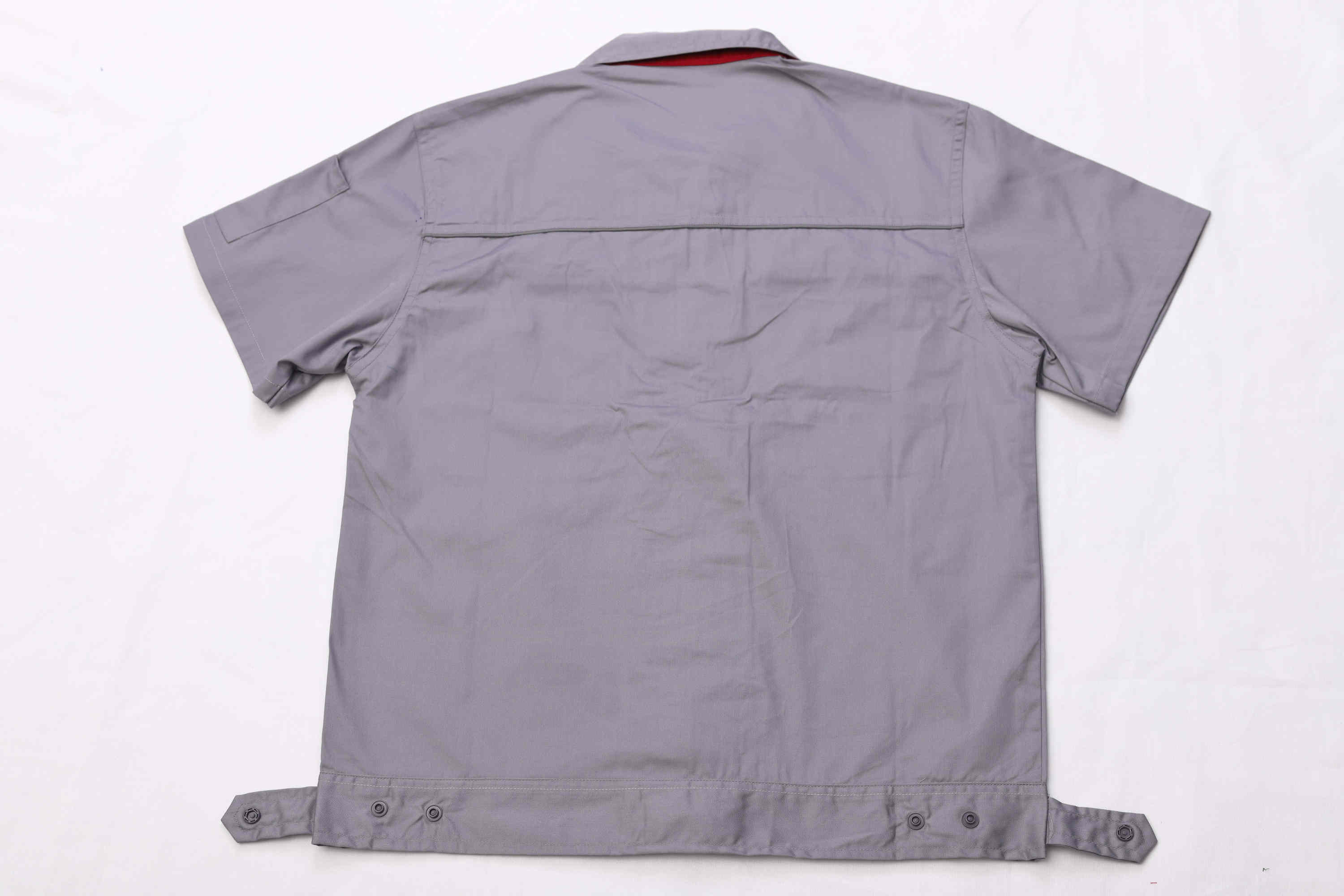 Full process polyester cotton fine twill short-sleeved workwear short-sleeved suit Z23-6612