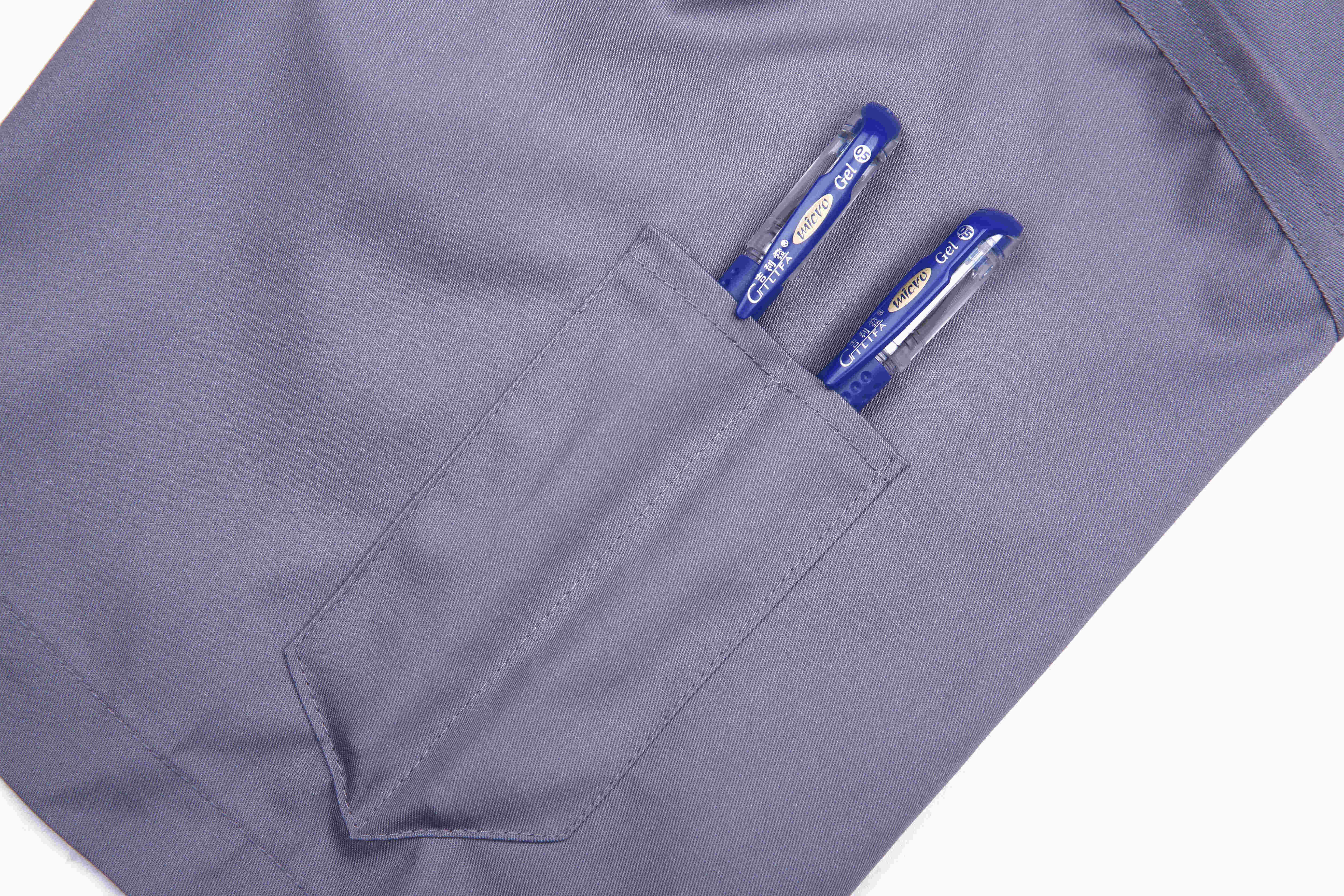 Full process polyester cotton fine twill short-sleeved workwear short-sleeved suit Z23-6612