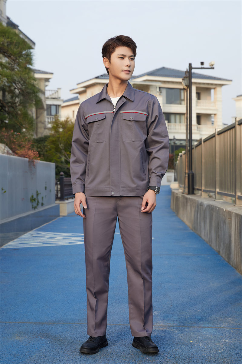 Polyester cotton thick yarn long sleeve work suit Z03-3522