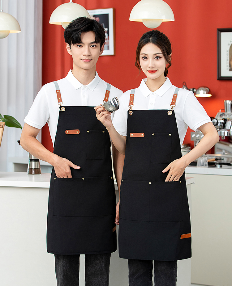 Canvas waterproof and stain-proof cross strap shoulder apron HD1-102