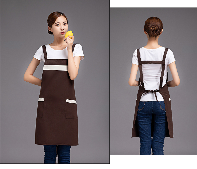 Three straps shoulder apron H10-1026