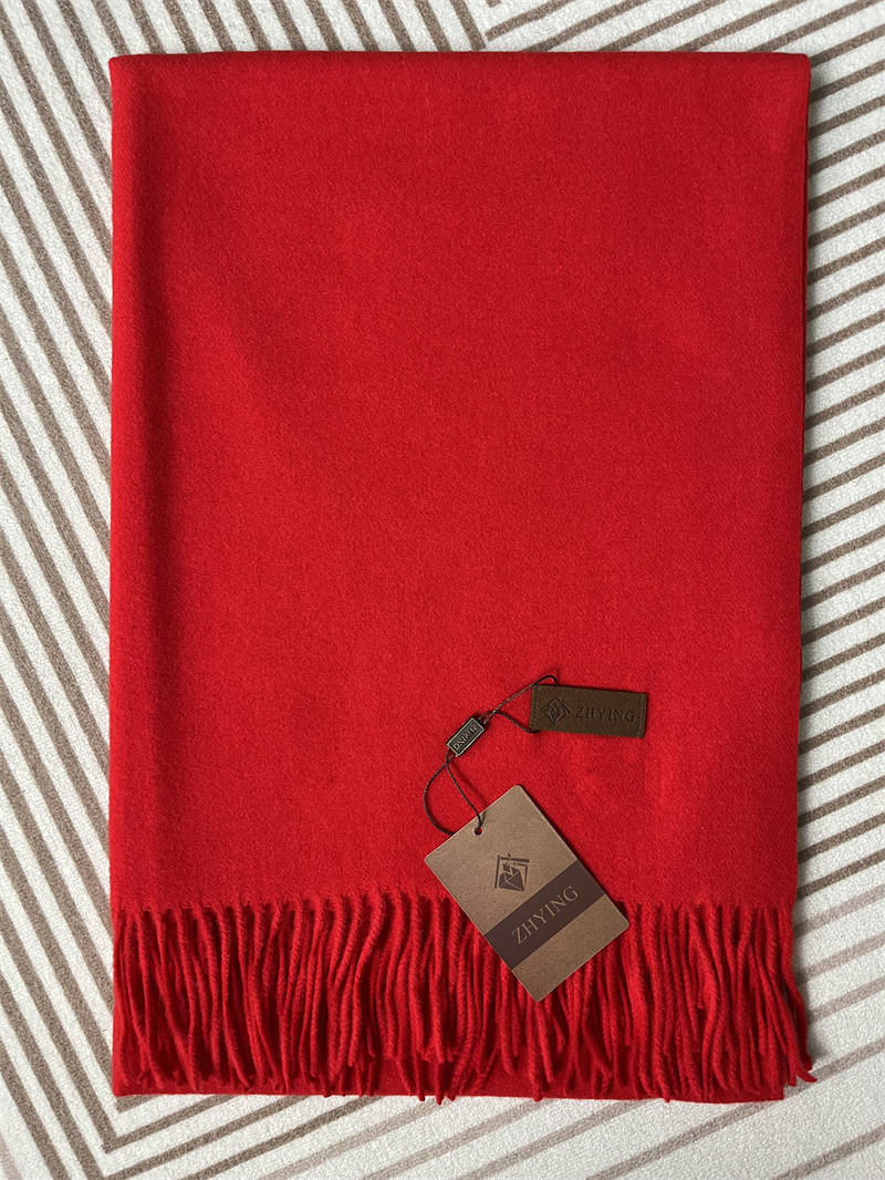 300g large sheep puffy red scarf H16-YC-027