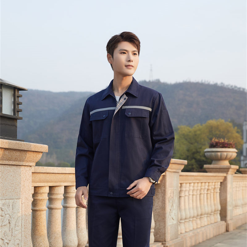 Thick cotton long-sleeved workwear suit Z03-3581