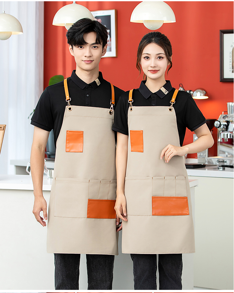 Cross webbing canvas waterproof apron HD1-2409