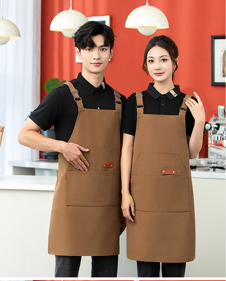 Canvas waterproof metal adjustable straps apron HD1-2412