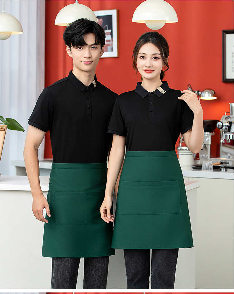 Solid color canvas waterproof half apron HD1-B01