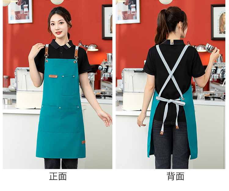 Canvas waterproof and stain-proof cross strap shoulder apron HD1-102