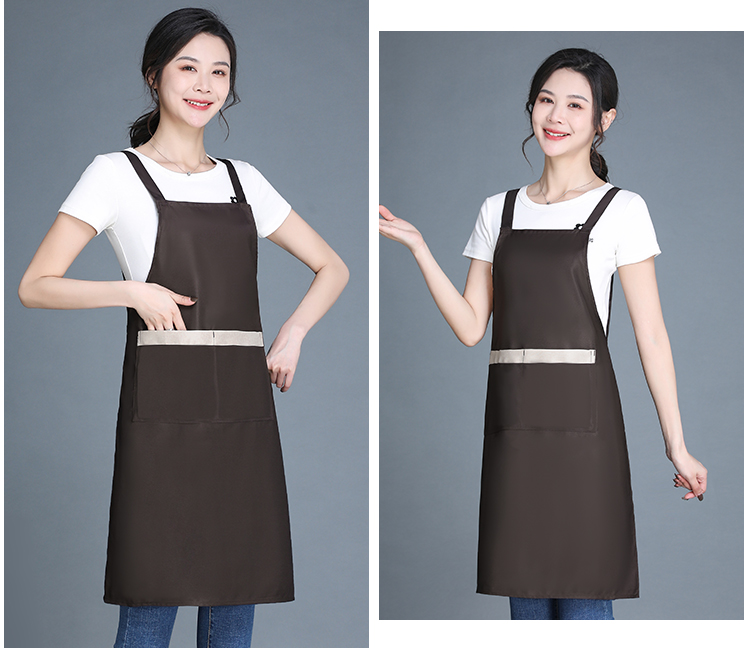 Thickened imitation wool double shoulder strap apron HD1-H588