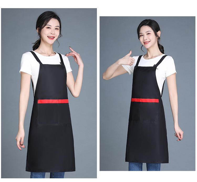 Thickened imitation wool double shoulder strap apron HD1-H588