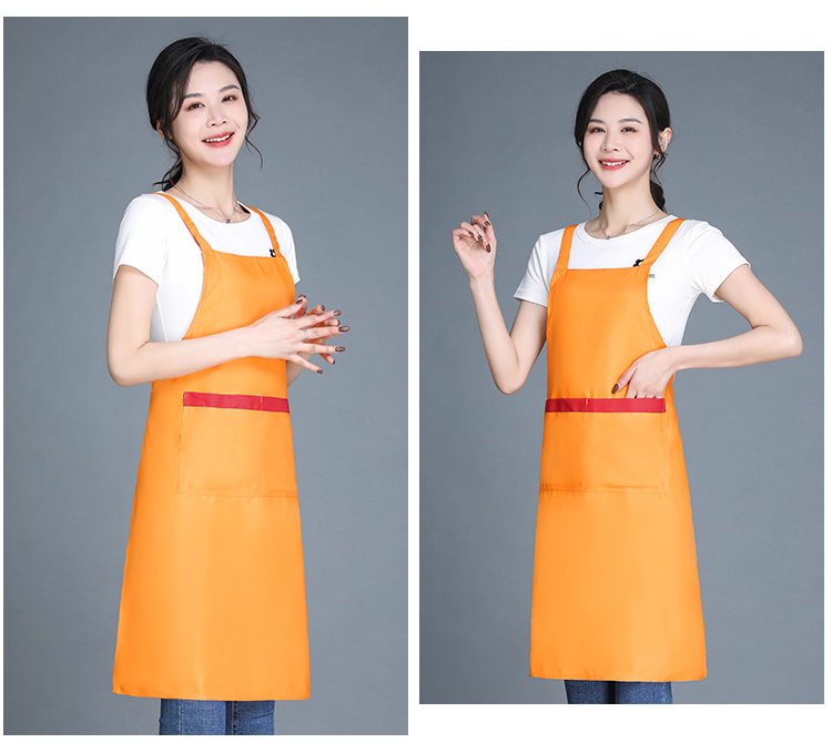 Thickened imitation wool double shoulder strap apron HD1-H588