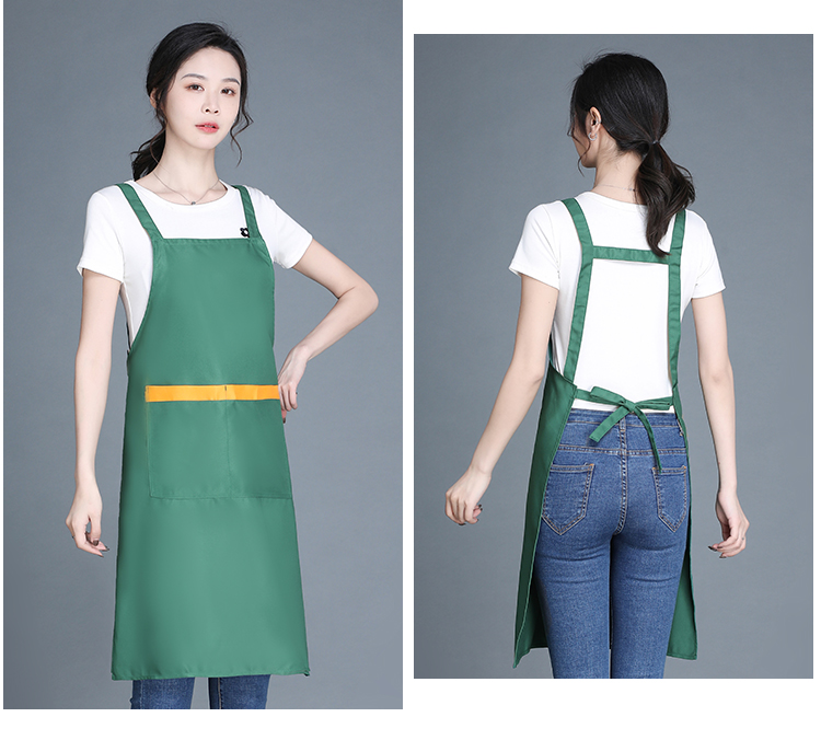 Thickened imitation wool double shoulder strap apron HD1-H588