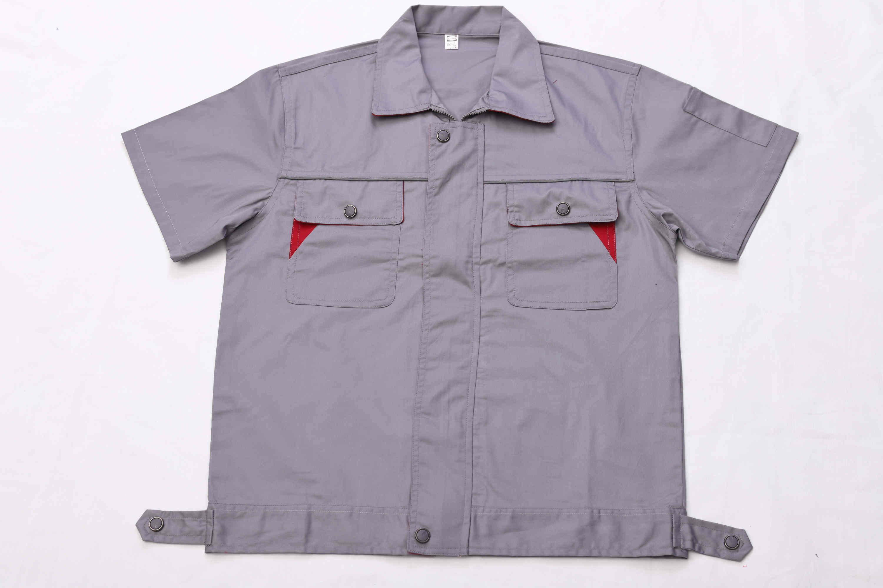 Full process polyester cotton fine twill short-sleeved workwear short-sleeved suit Z23-6612