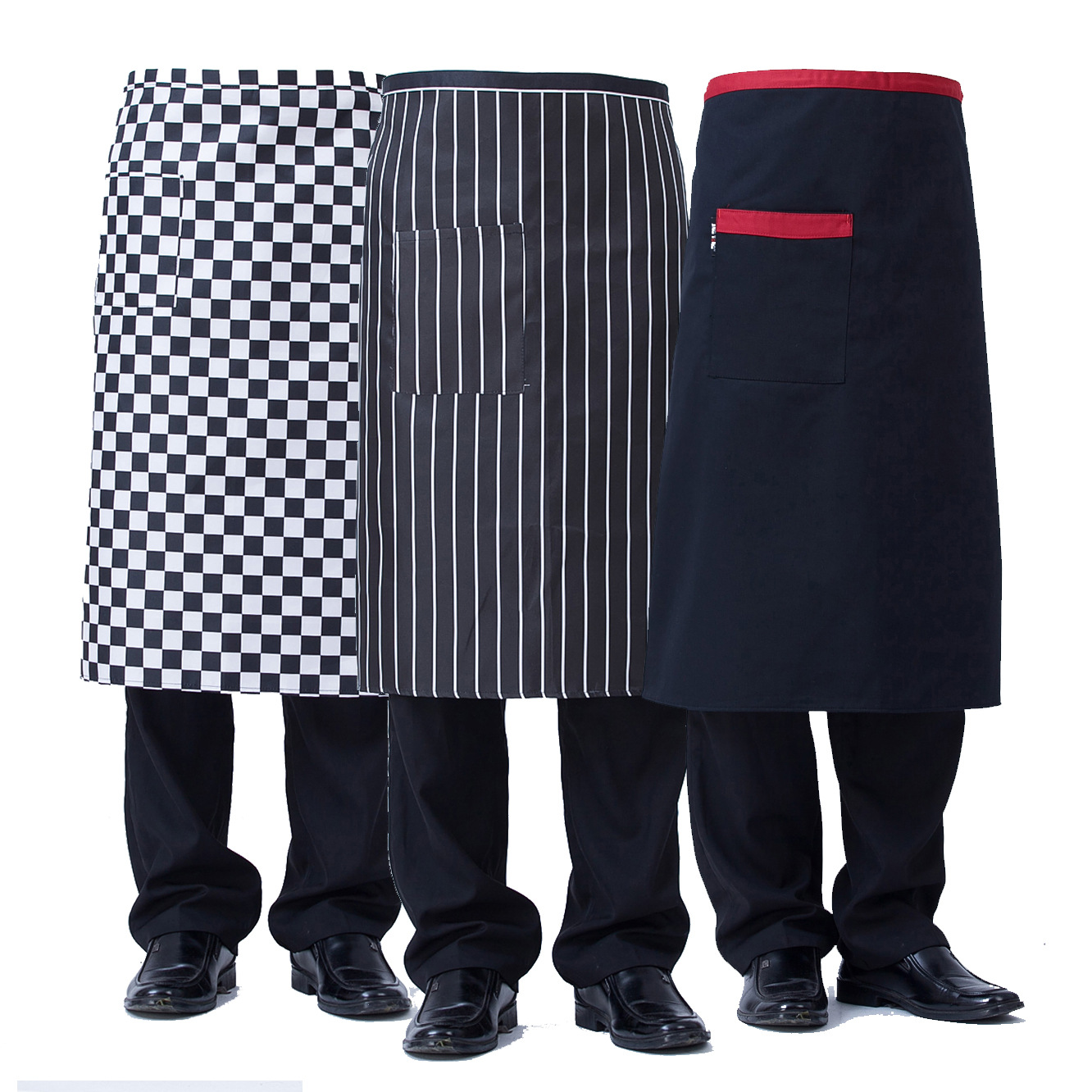 Chef work clothes half-length apron B05-half-length apron