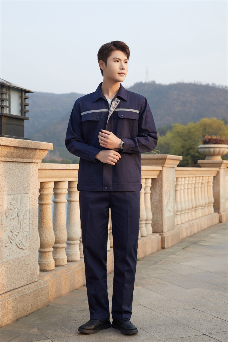 Thick cotton long-sleeved workwear suit Z03-3581