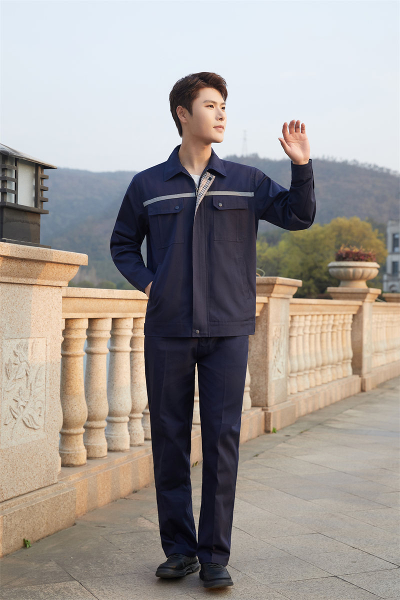 Thick cotton long-sleeved workwear suit Z03-3581