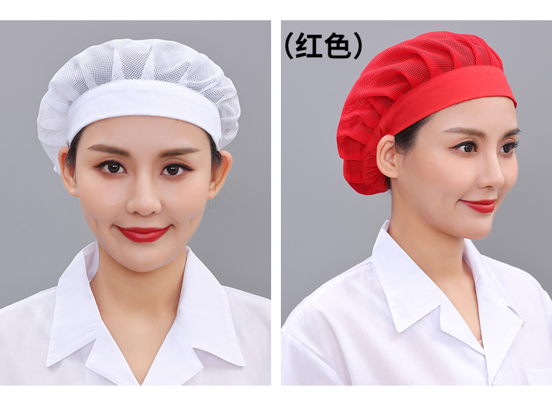 Korean chef solid color work dust cap N01-Korean folding cap full cloth