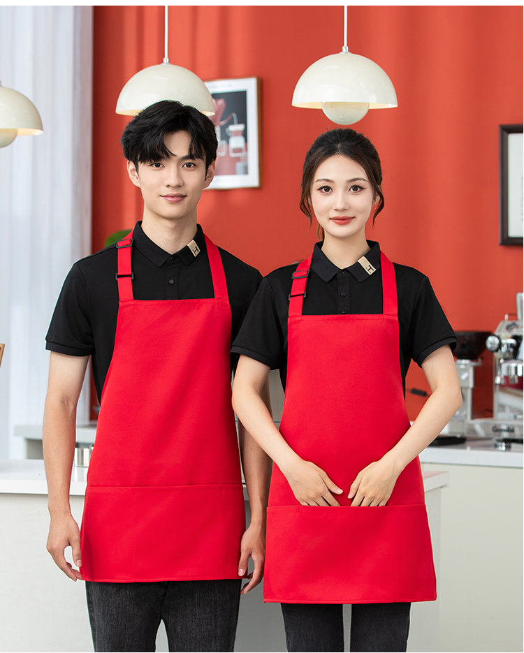 Halter workwear waterproof adjustable three-pocket apron HD1-188