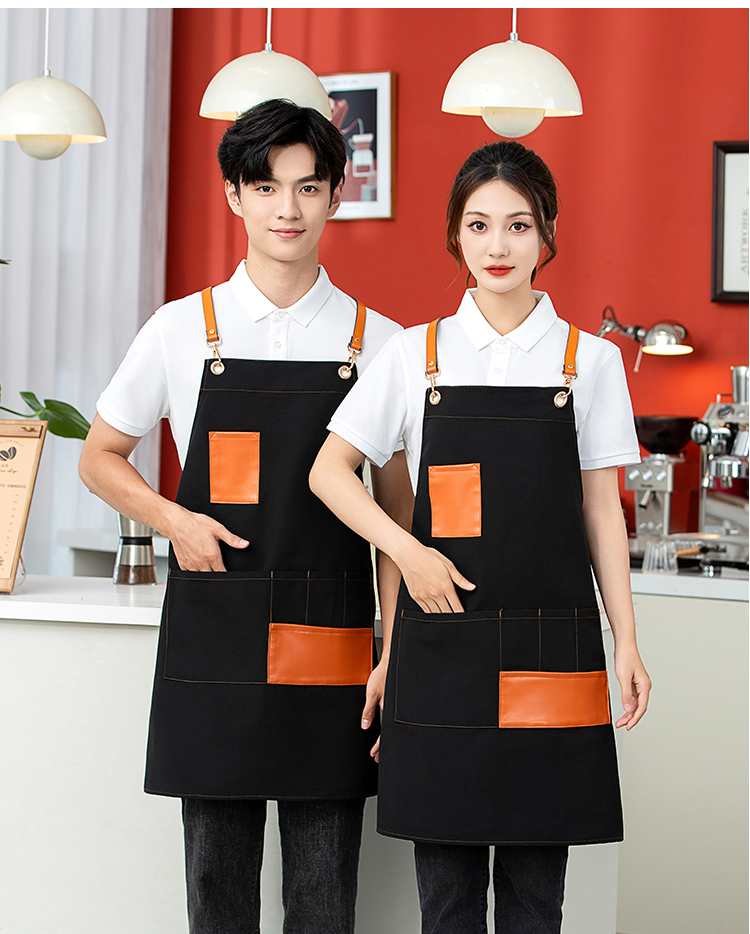 Cross webbing canvas waterproof apron HD1-2409