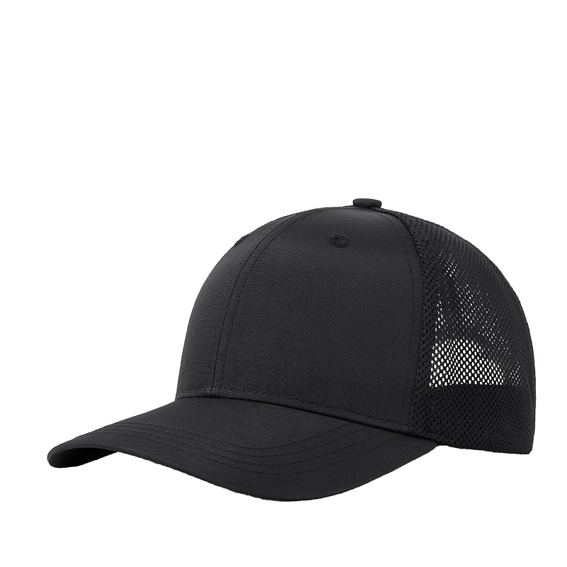 Quick-drying waterproof hard top six-panel mesh baseball cap GJ5-165