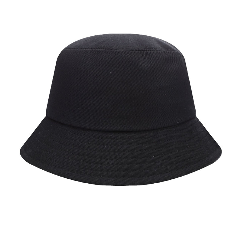 Pure cotton adult flat top bucket hat single layer lining composite mesh D27-CZD134