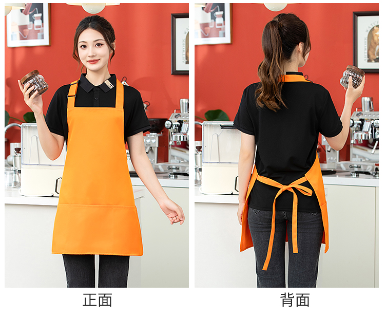 Halter workwear waterproof adjustable three-pocket apron HD1-188