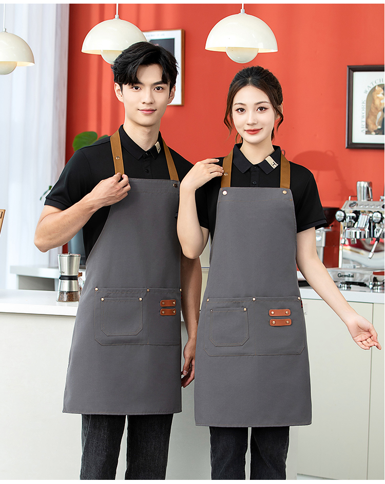 Halter Canvas Waterproof Adjustable Apron HD1-2401