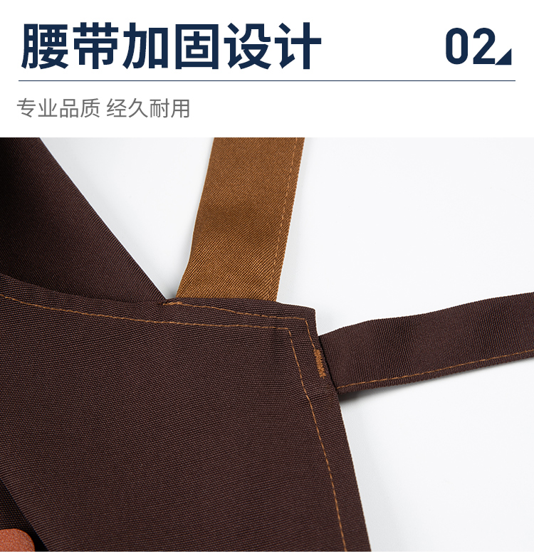 H color canvas adjustable waterproof apron HD1-2405