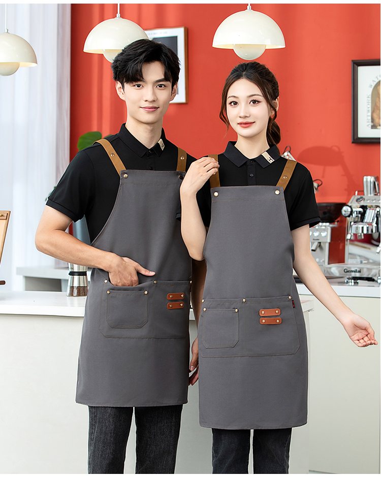 H color canvas adjustable waterproof apron HD1-2405