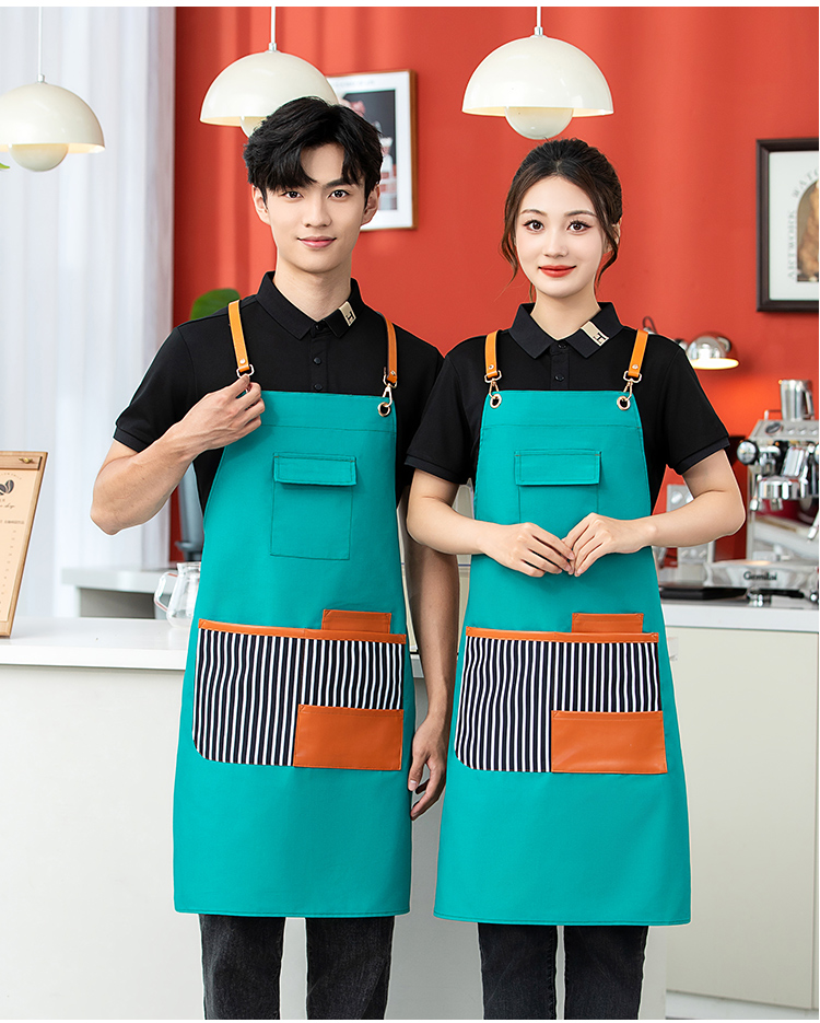 Cross webbing polyester cotton canvas apron HD1-2410