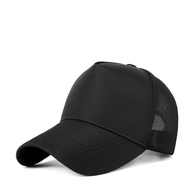 Quick-drying waterproof hard top five-panel high mesh baseball cap GJ5-164