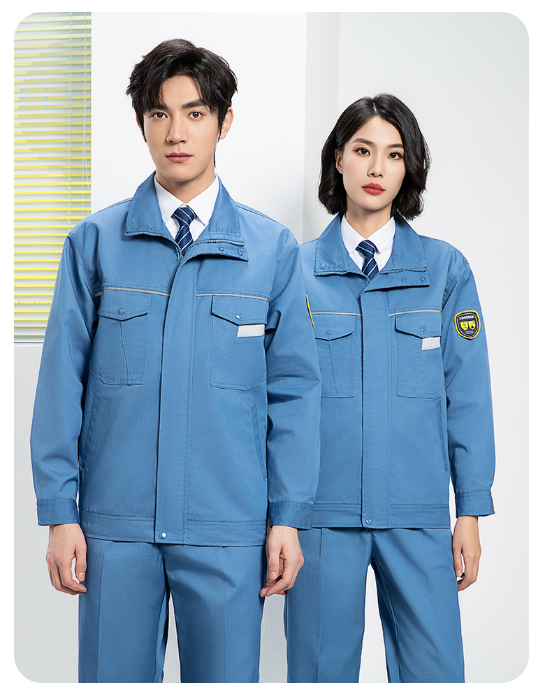 Spring and autumn anti-static acid and alkali work clothes suit H06-1302