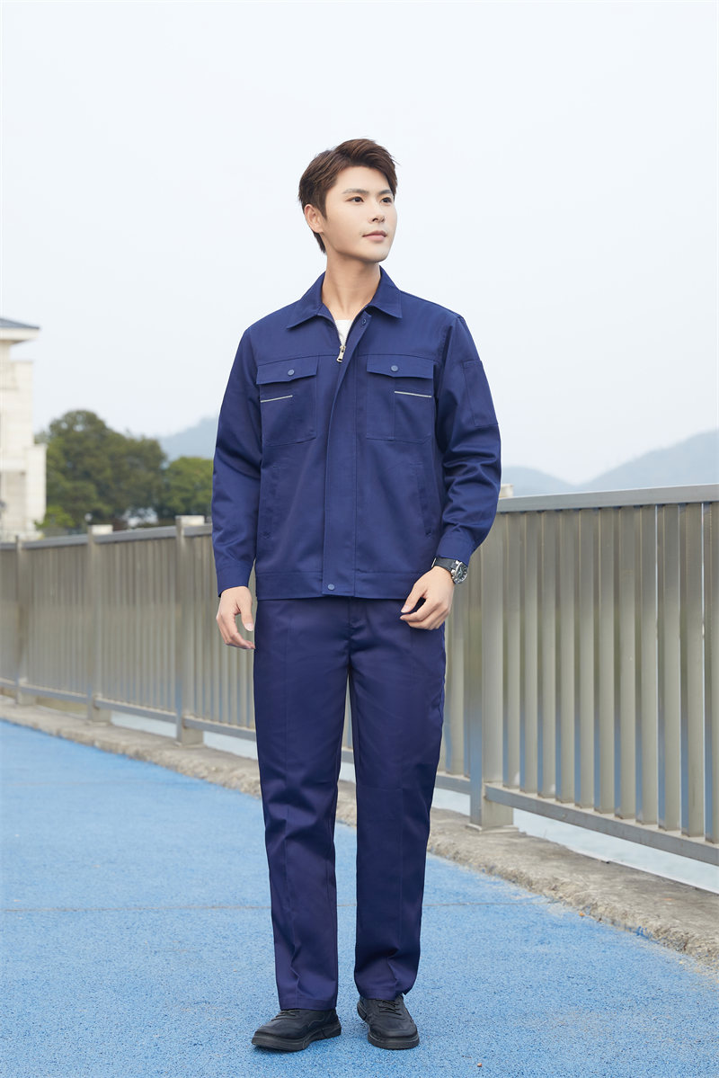 Polyester cotton thick yarn long sleeve workwear top Z03-3511