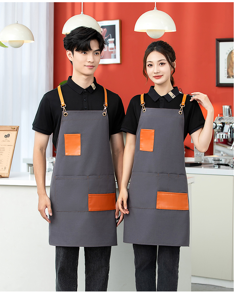 Cross webbing canvas waterproof apron HD1-2409