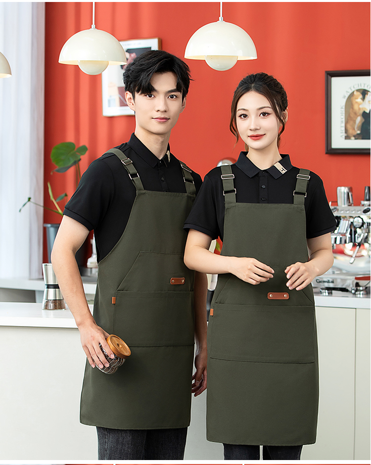 Canvas waterproof metal adjustable straps apron HD1-2412