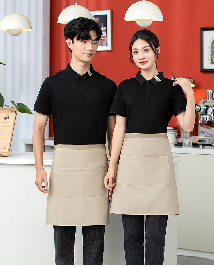 Solid color canvas waterproof half apron HD1-B01