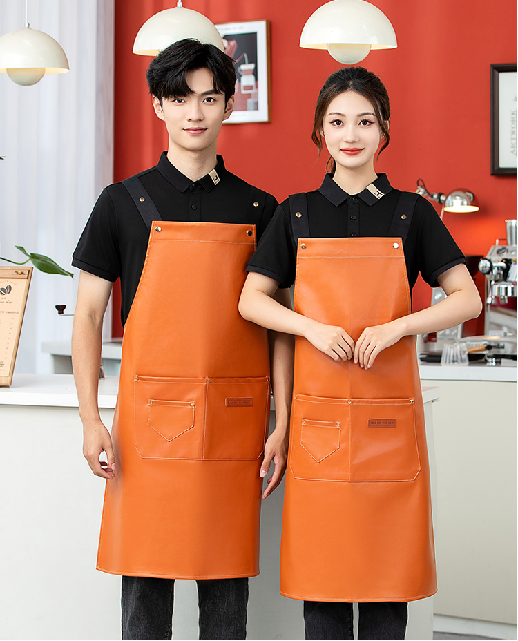 PU waterproof three-buckle adjustable bib apron HD1-P06