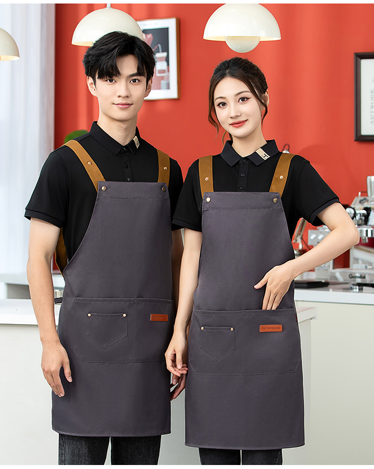 Upgraded H shoulder strap workwear waterproof adjustable apron HD1-07